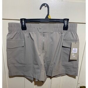 Avia Outdoor Shorts Womens Large 12-14 Grout Grey Cargo Ripstop AV1710025886